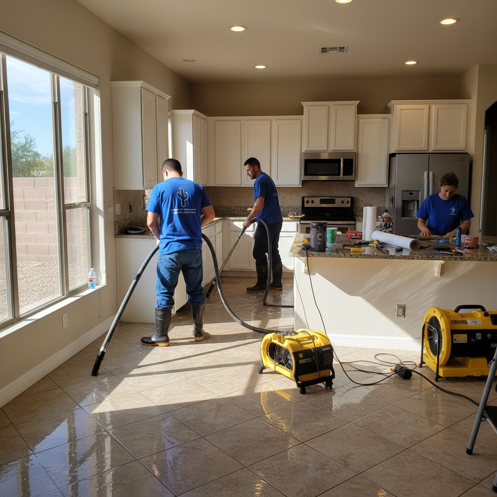 Water Damage Restoration work by Scottsdale Water Damage Restoration in Scottsdale